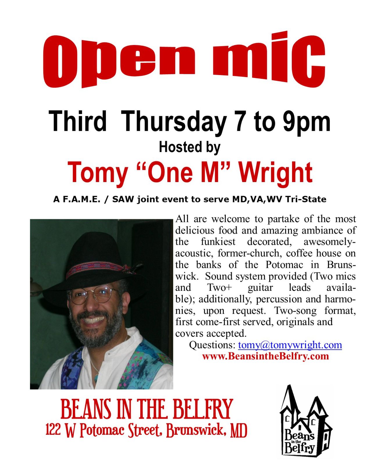 Tomy Wright and Open Mic